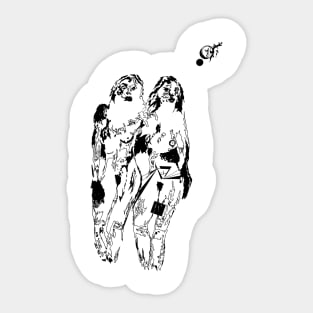 Women couple Sticker